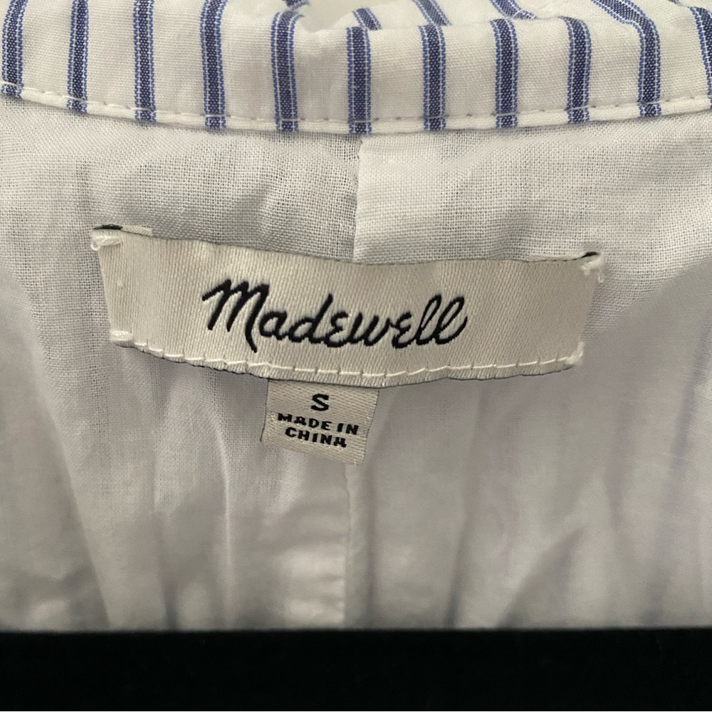 Madewell Striped Swingout Shirt Dress - Picture 3 of 6